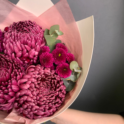 Букет"Виола"(хризантема Бигуди)