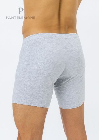 Трусы мужские боксеры удлинённые для больших мужчин Pantelemone PMHLB-139, серый меланж