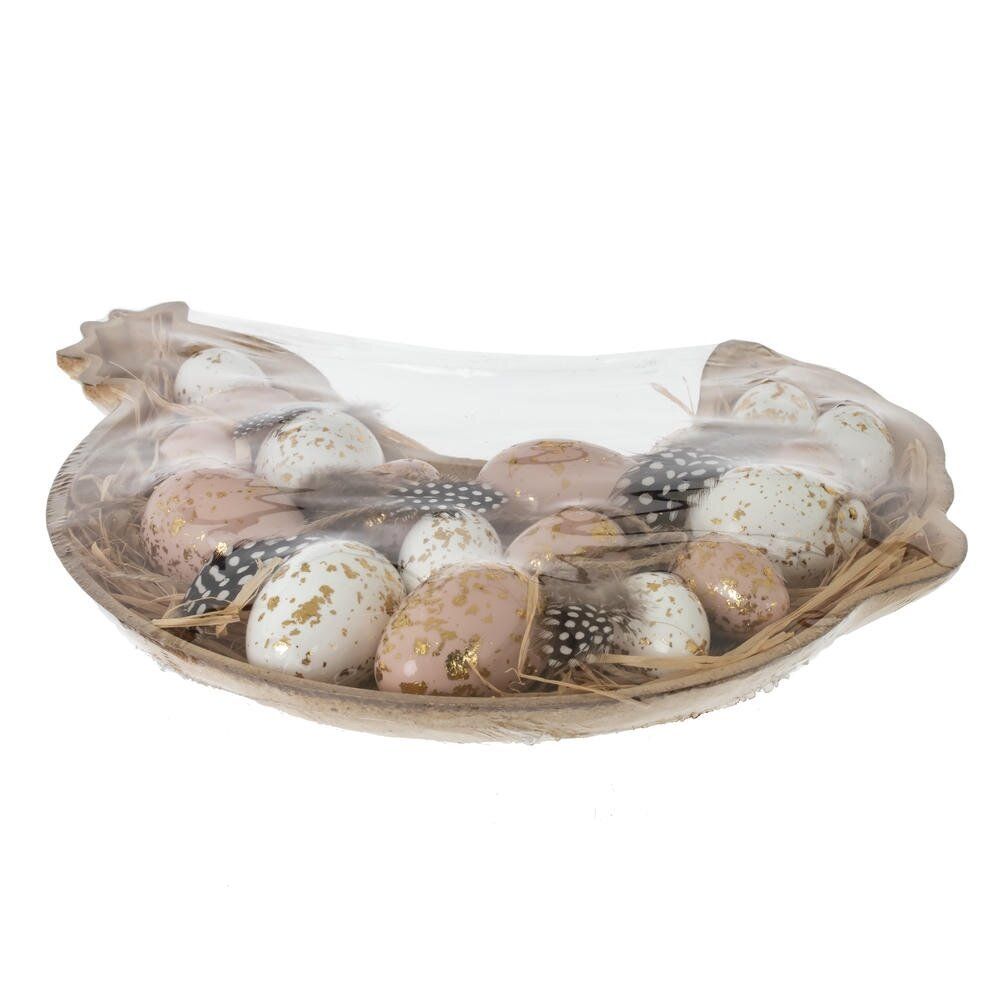 GAEM Набор из 18-ти изделий декоративных подвесных "Яйцо" (4*6, 3*4), L29 W31 H4,5 см