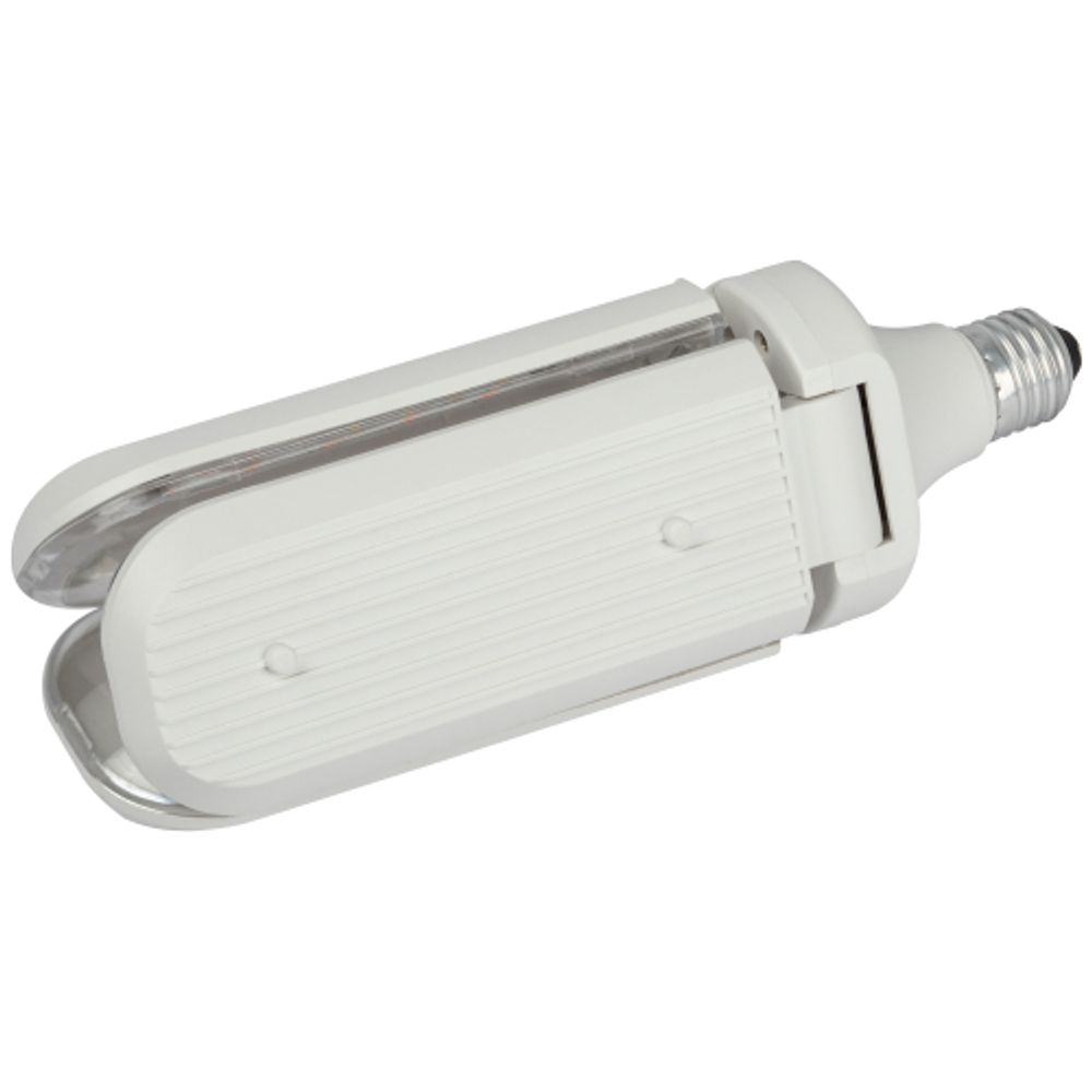 Фитолампа для растений светодиодная ЭРА FITO-24W-RB-E27-FOLD 3-х лепестковая красно-синего спектра 24 Вт Е27 | Фитолампы Е27