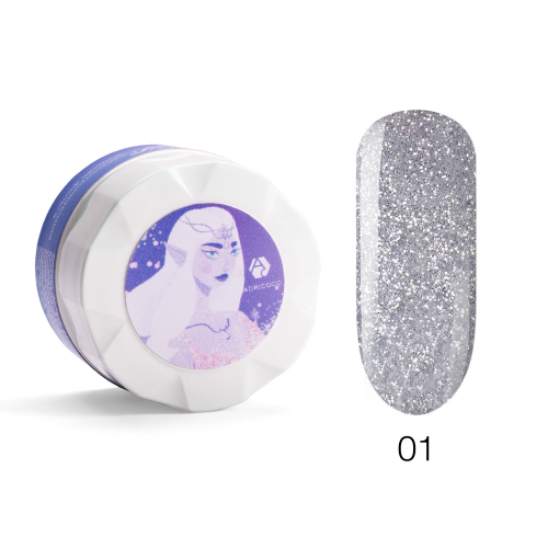 Жидкая фольга ELF №01  со светоотражающими микрочастицами, ADRICOCO, 6 мл