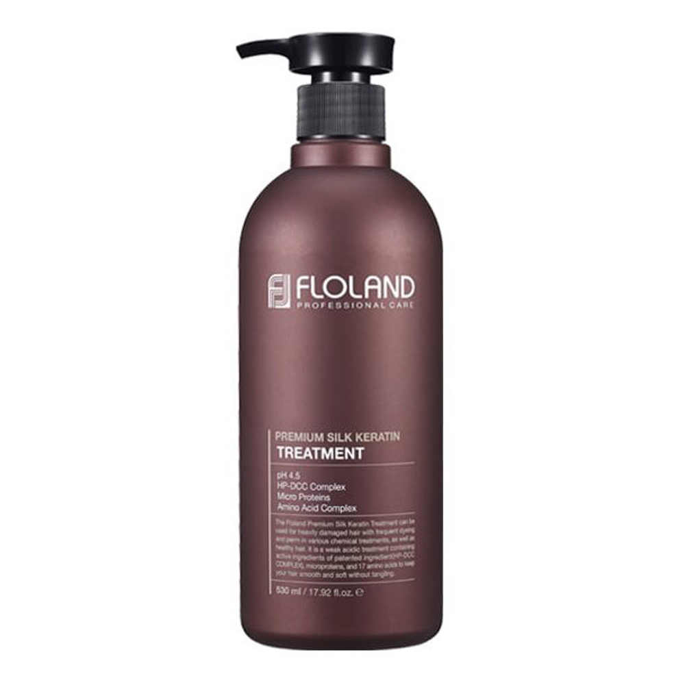 FLOLAND Бальзам для волос премиум класса с кератином Premium Silk Keratin Treatment