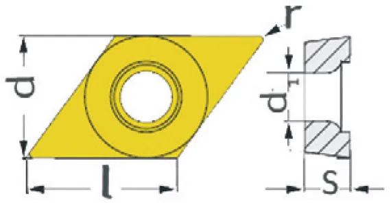 Поворотные режущие пластины Optimum ISO DCMT070204
