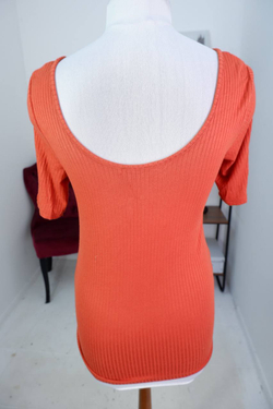 Футболка Camaieu в рубчик, визуально 44/46 размер