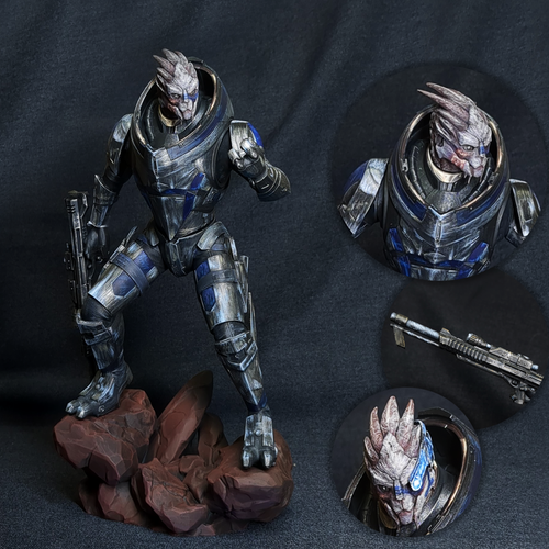 Гаррус Вакариан Garrus Vakarian Mass Effect Коллекционная Фигурка Аниме