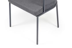 "Прометей" стул, каркас из стали темно-серый (RAL7024) муар, ткань темно-серая 027