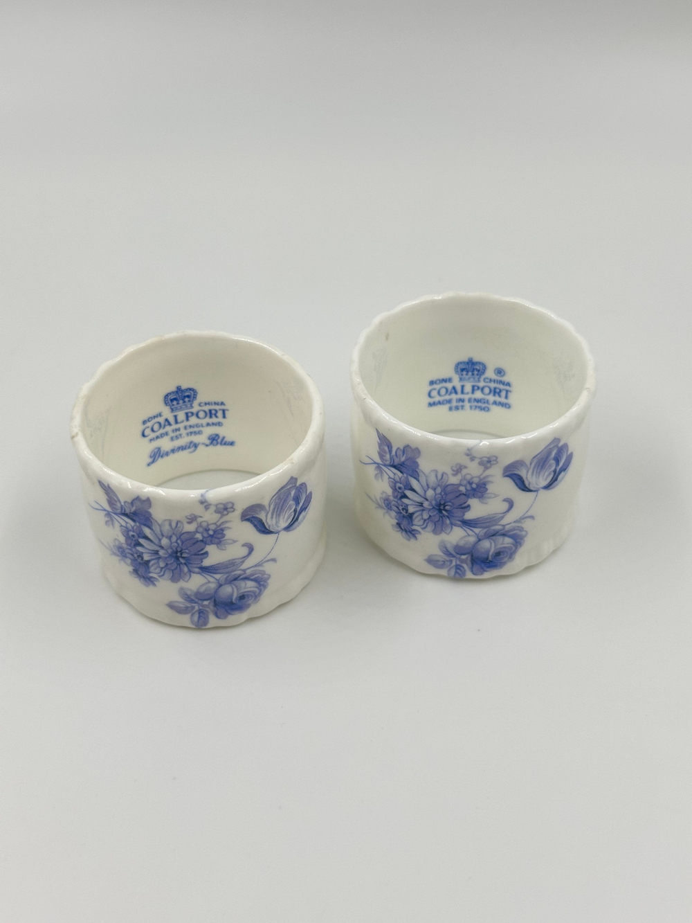 Пара колец для салфеток Coalport, Divinity Blue