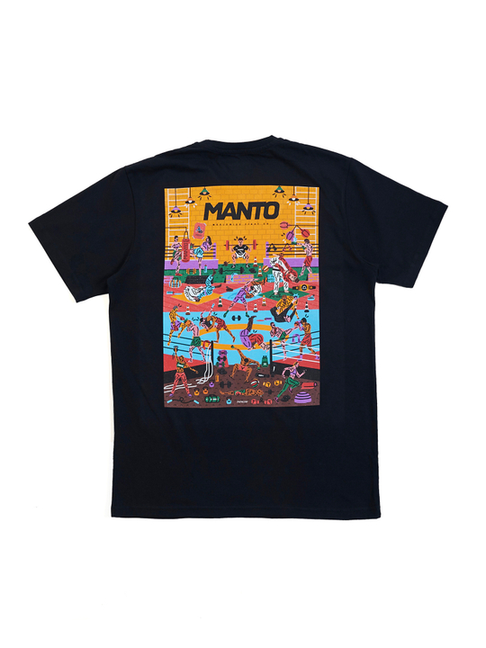 Футболка MANTO GYM 2.0 чёрная