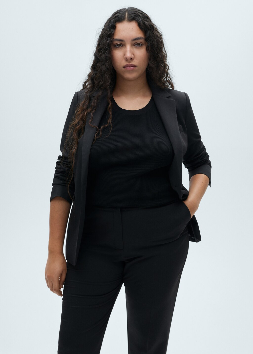 Прямые костюмные брюки