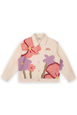 Куртка ER "Abstract Flowers" Jacket with Collar