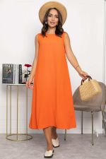 Платье Чародейка (оранжевое) П13973-9М LT Collection