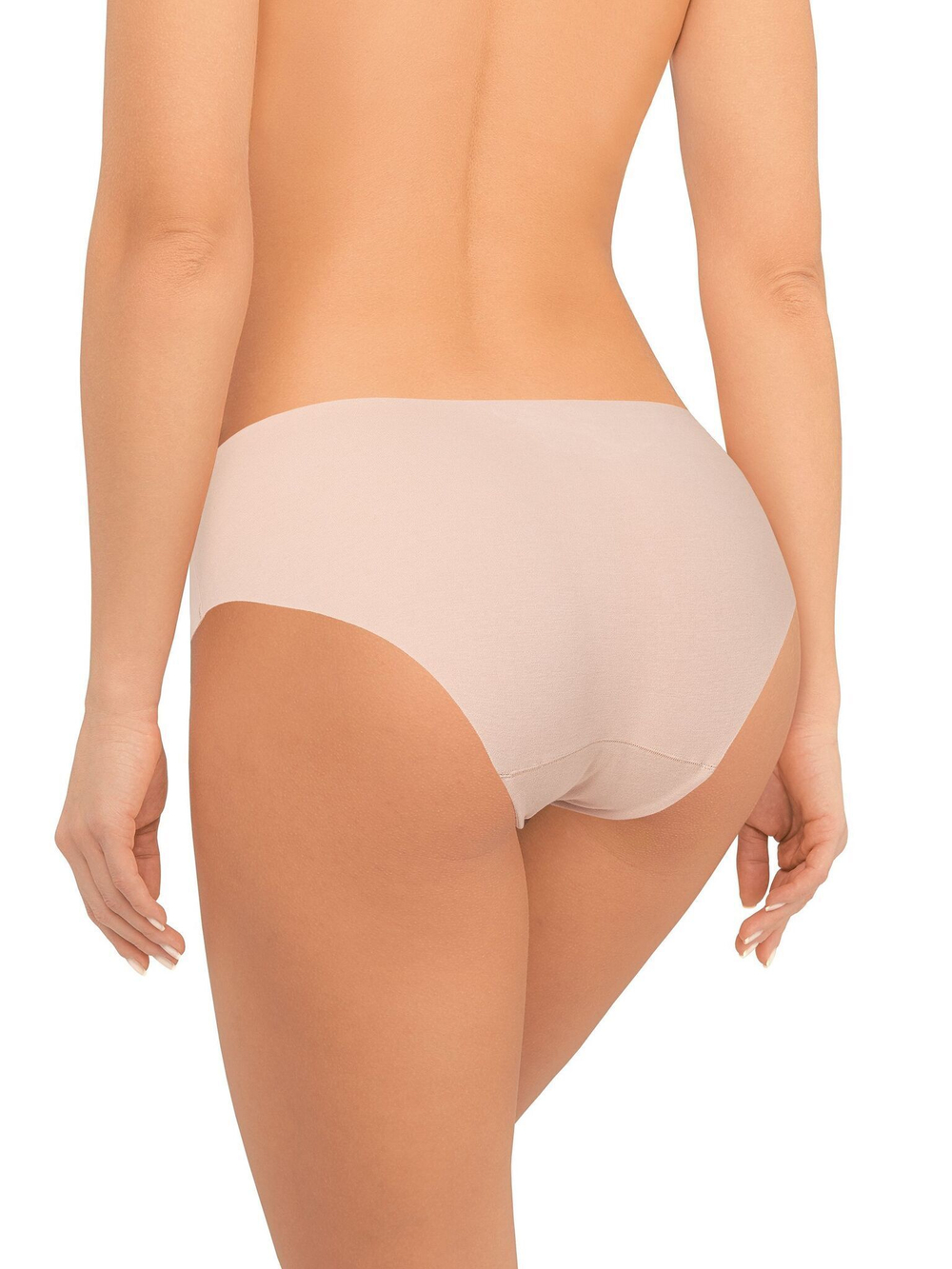 Бесшовные хлопковые трусики-слипы (Размер: M) (Цвет: белый)