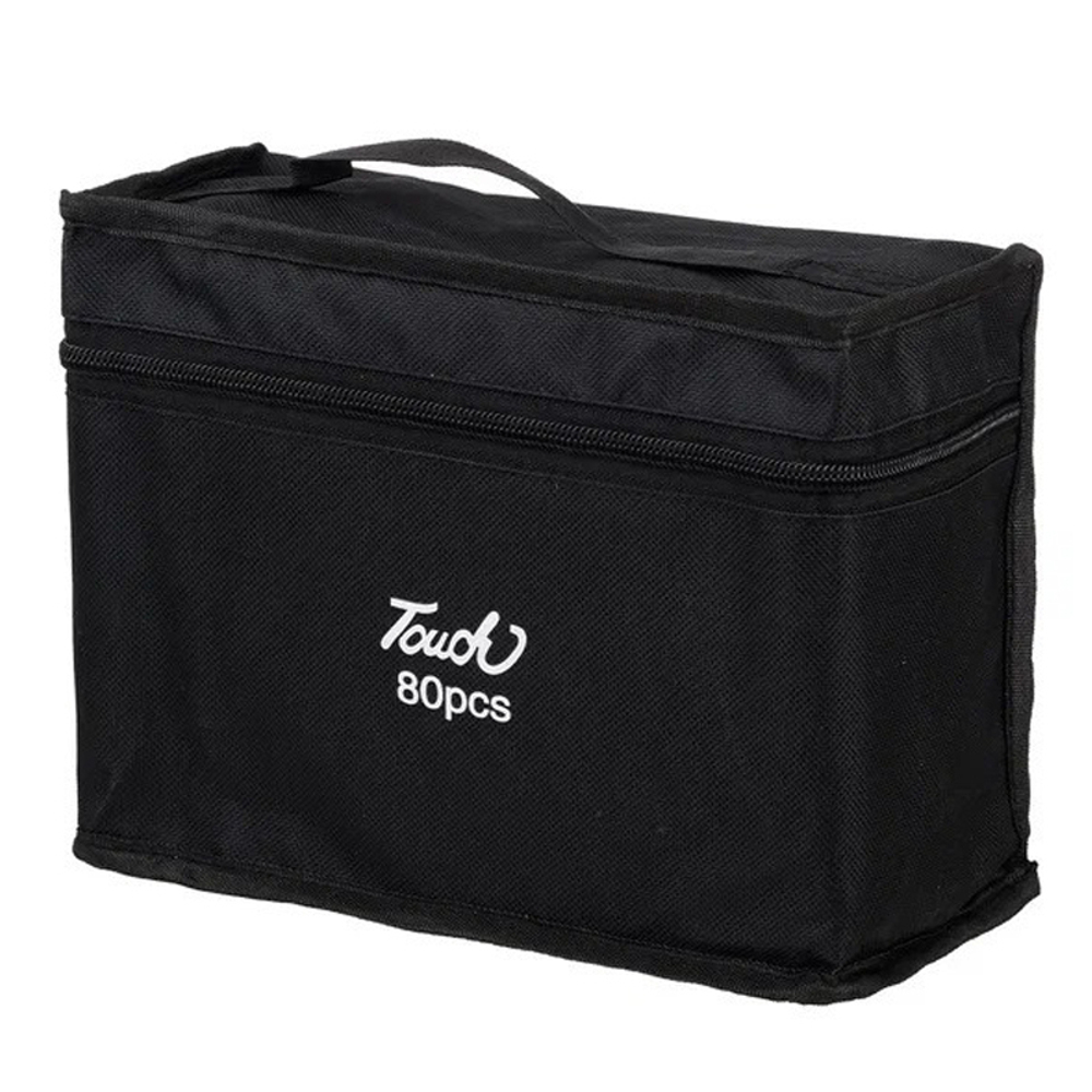 Маркер для скетчинга, двусторонние, Touch Aibao, четырёхгранные, 14 мм, спиртовые, 80 шт