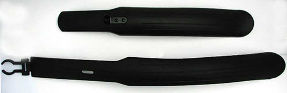 Комплект крыльев удлиненных, 24"-26", материал пластик, с европодвесом, черный HN 06-1 black