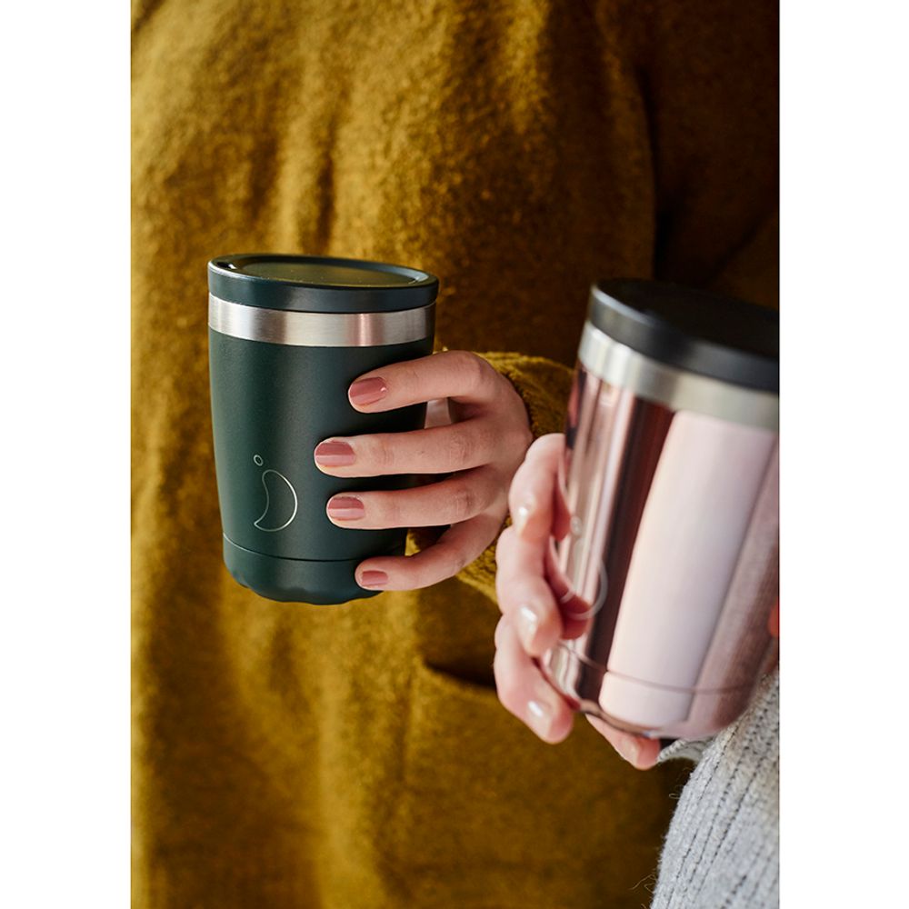 Chilly&#39;s Bottles Термокружка Coffee Cup 340 мл Сhrome Rose Gold