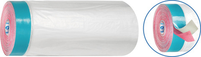 Укрывочная пленка с 2-мя клейкими лентами CQ UVXL Folie HDPE 55 см, 16 м