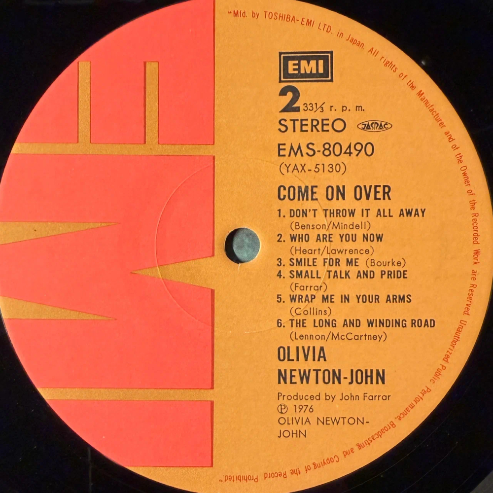 Olivia Newton-John - Come On Over (Япония 1976г.)