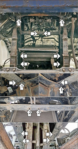 радиатора, 3 мм, Сталь. для Kamaz Компас 12 2023-н.в., Motodor.27723