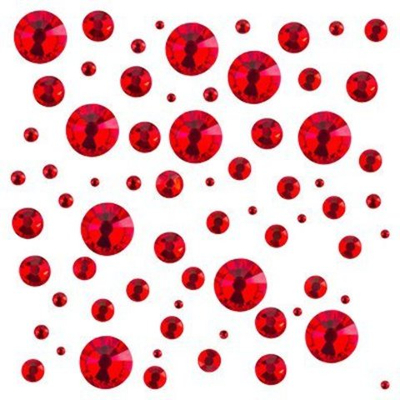 Стразы цветные микс размеров в баночке "Siam"