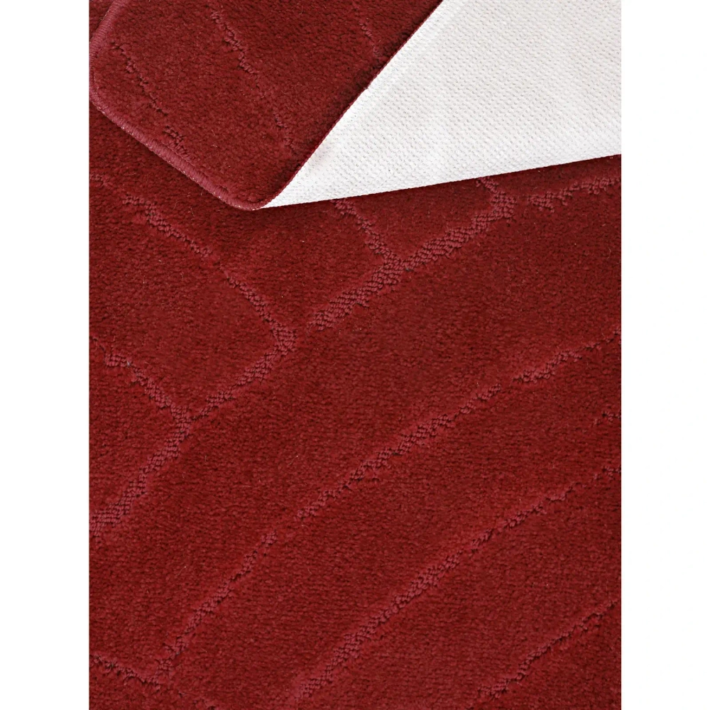 Комплект ковриков для ванной и туалета My Crystal серия Gold 40*50см, 50*80см бордовый