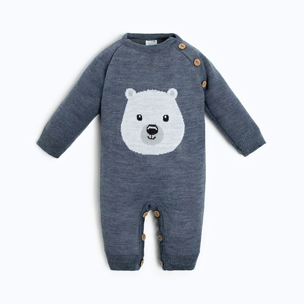 Комбинезон вяз. "Мишка" рост 80-86 см 7774830 (Крошка Я)