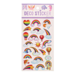 Наклейки выпуклые "Радужный микс" 20*10см.