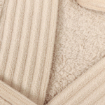 Халат унисекс, махр, 80% полиэстер, 20% хлопок, серый, бежевый, M, 44, Y230