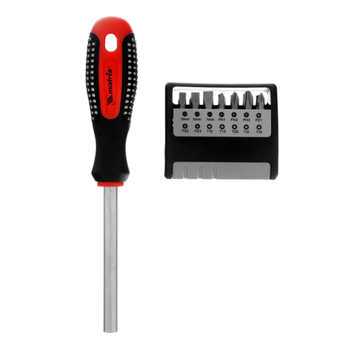 MATRIX Отвертка с набором бит CrV 14шт