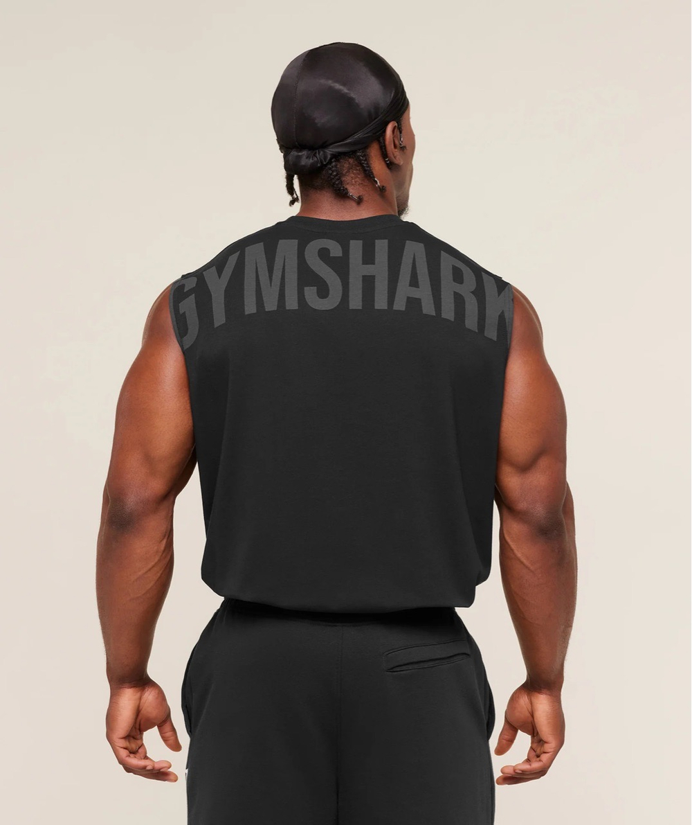 Майка GYMSHARK Power Cut Off Tank Blackout