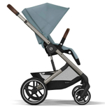 Коляска Cybex Balios S Lux TPE complete Aton B2 Bay Blue Base One 4 в 1 Stormy Blue с дождевиками
