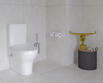 Унитаз-компакт VitrA Zentrum Back to Wall + тонкое сиденье микролифт с функцией биде и смесителем, 9012B003-7226