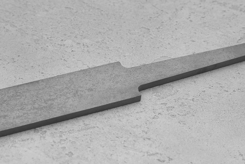 Заготовка для ножа, сталь JM390A 3,7мм. Модель "Лопатка-I" с клинком до 130мм, ТО 62-63HRC