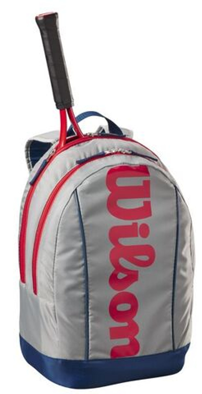 Рюкзак теннисный Wilson Junior Backpack - light grey/red/blue