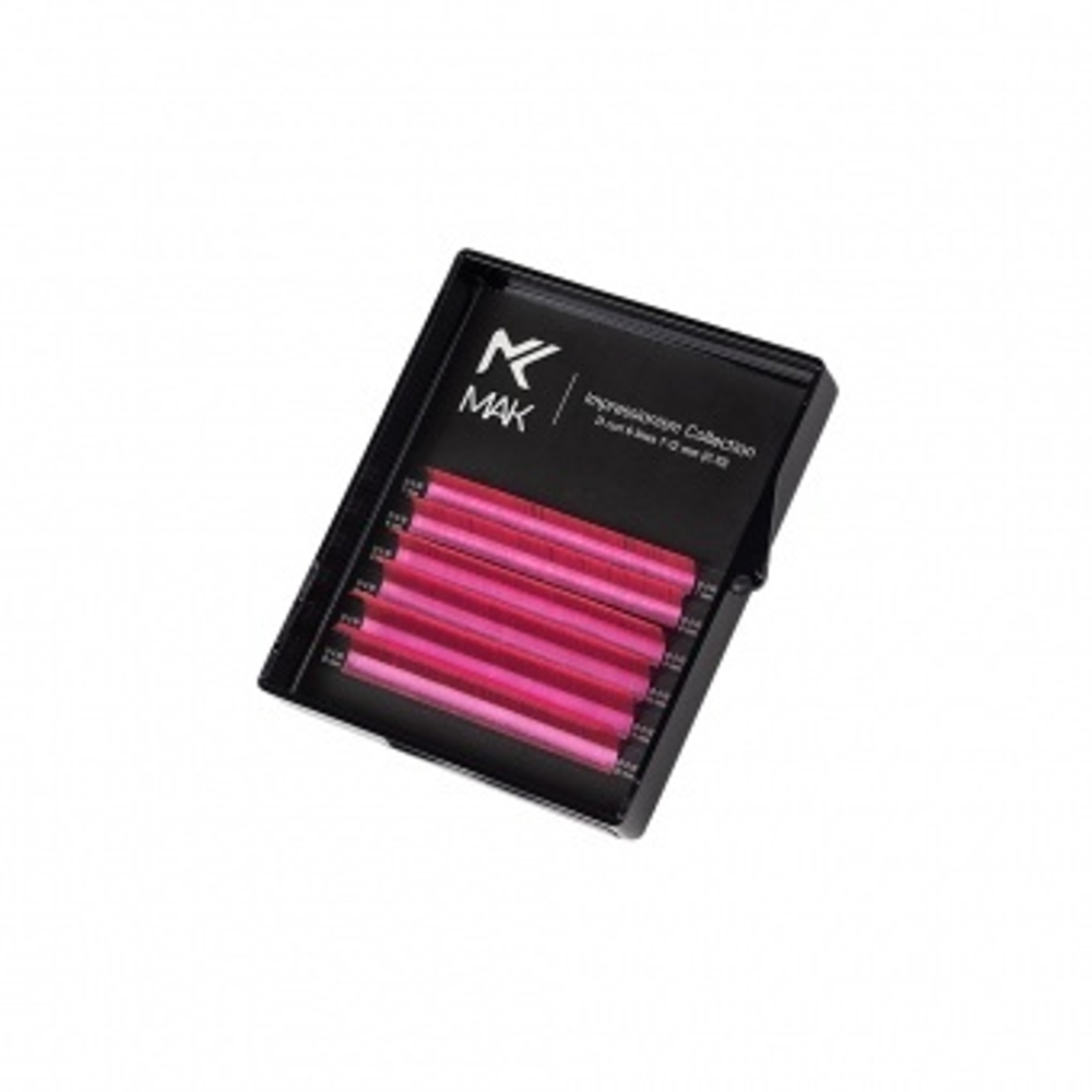 Розовые Pink Panther ресницы MAK MINI MIX - 6 линий