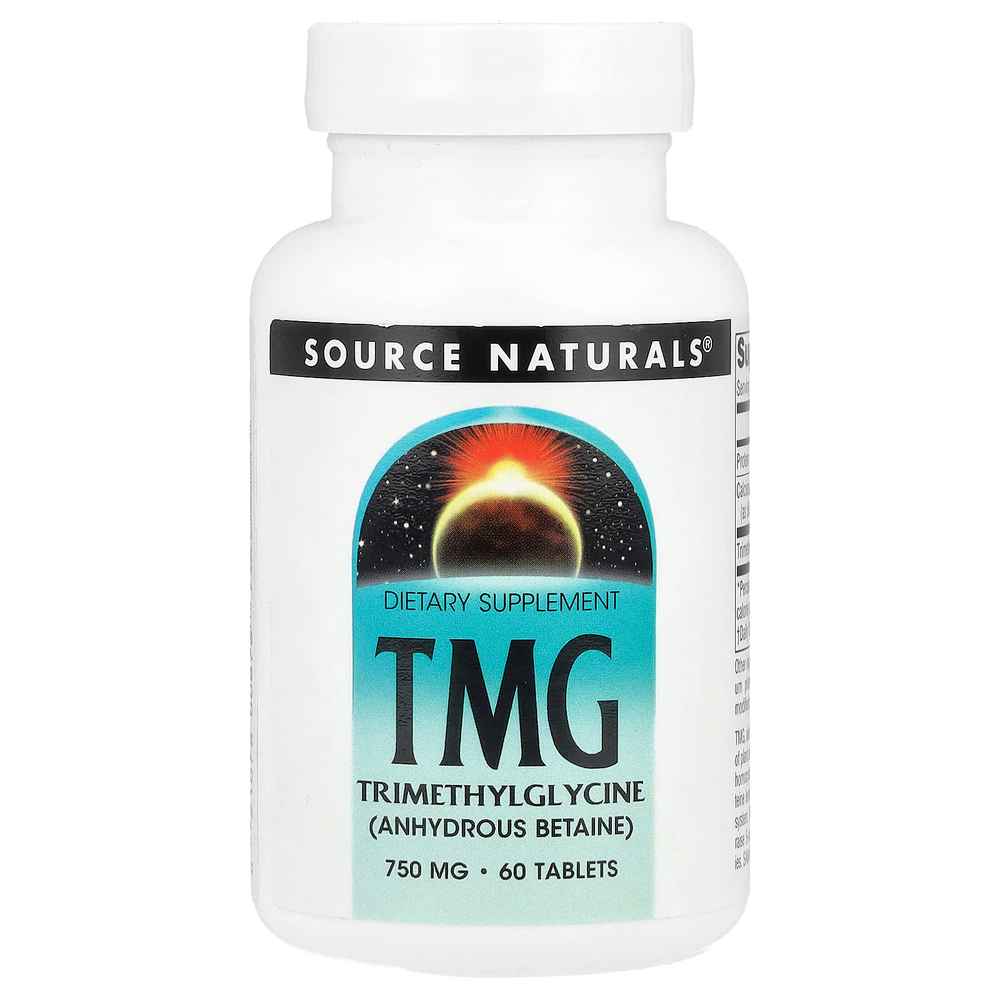 Source Naturals, TMG, 60 таблеток