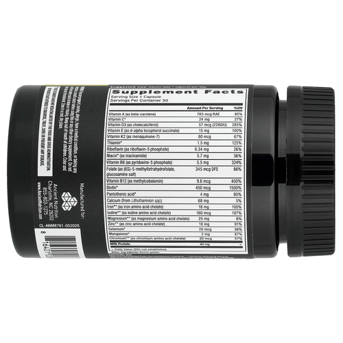 Ancient Nutrition, мультивитамины для здоровья костей, 30 капсул