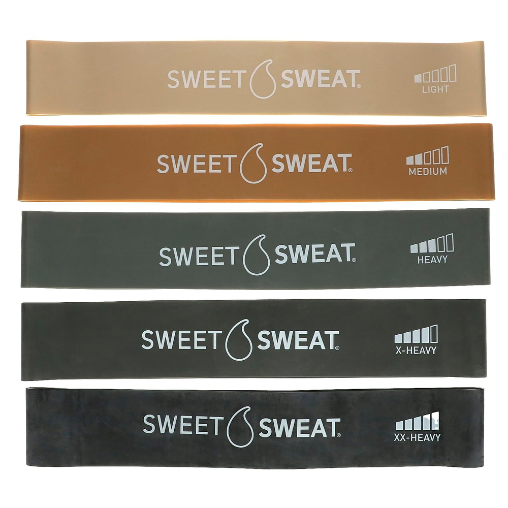 Sports Research, Sweet Sweat, мини-эспандеры, 5 штук