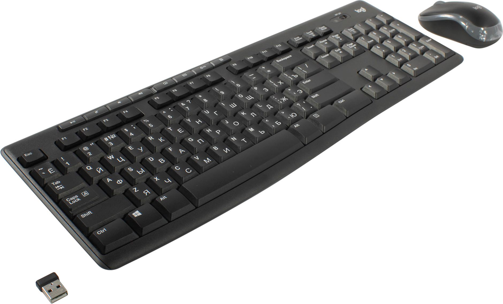 Комплект Logitech Wireless Combo MK270 (Кл-ра, FM, USB+Мышь 3кн,Roll,FM,USB) &lt;920-003381&gt;