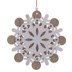 GAEM Украшение новогоднее "Снежинка", L15 W0,5 H15,5 см, 3в.