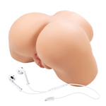 Телесный мастурбатор Olivia с 2 любовными отверстиями (Цвет: телесный)