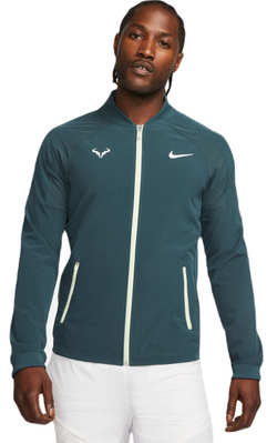 Мужская теннисная кофта Nike Court Dri-Fit Rafa Jacket - deep jungle/lime ice/white
