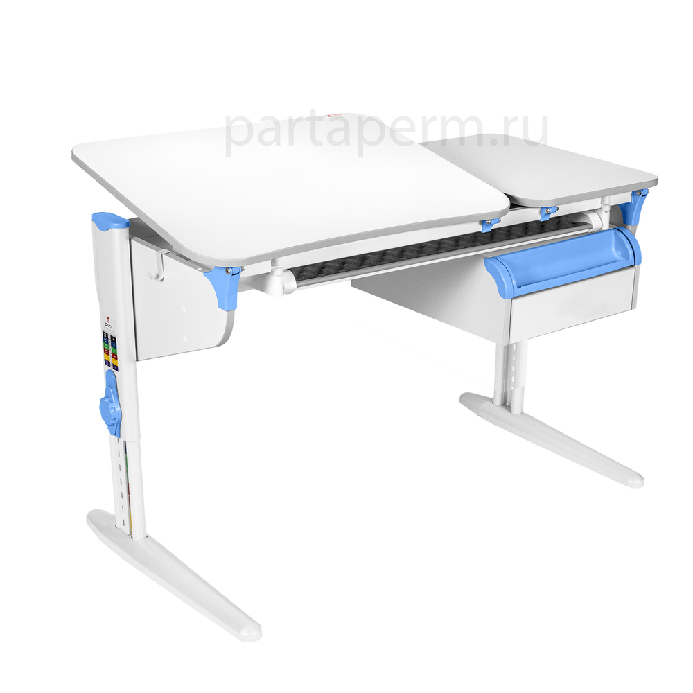 Растущая парта Дэми СУТ 45 с лотком и тумбой ТСН.04 (1200×565 мм)