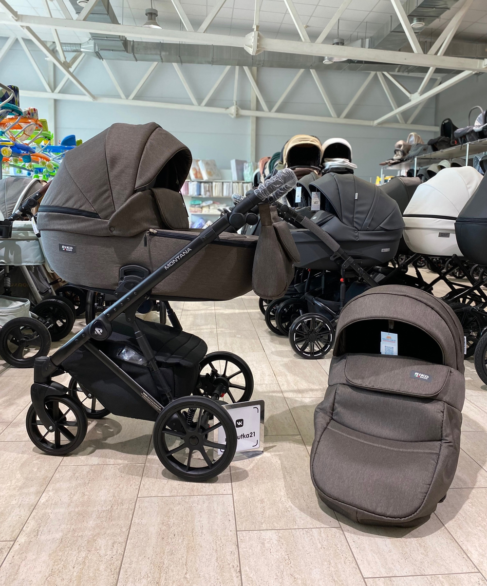 Коляска MONTANA (2 в 1) (RIKO BASIC) 01 коричневый