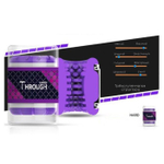 Фиолетовый сквозной мастурбатор Through HARD (Цвет: фиолетовый)