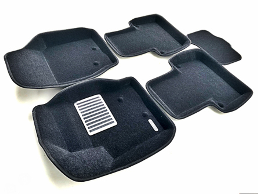 Коврики салона для VOLVO XC 90 (2002-2014) Euromat 3D Lux черные. Арт. EM3D-005508