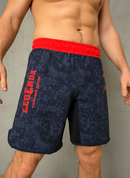 Шорты спортивные тренировочные LEGENDA Миссия черные