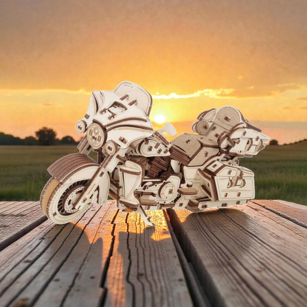 Деревянный конструктор Мотоцикл Байк Туринг (EWA)