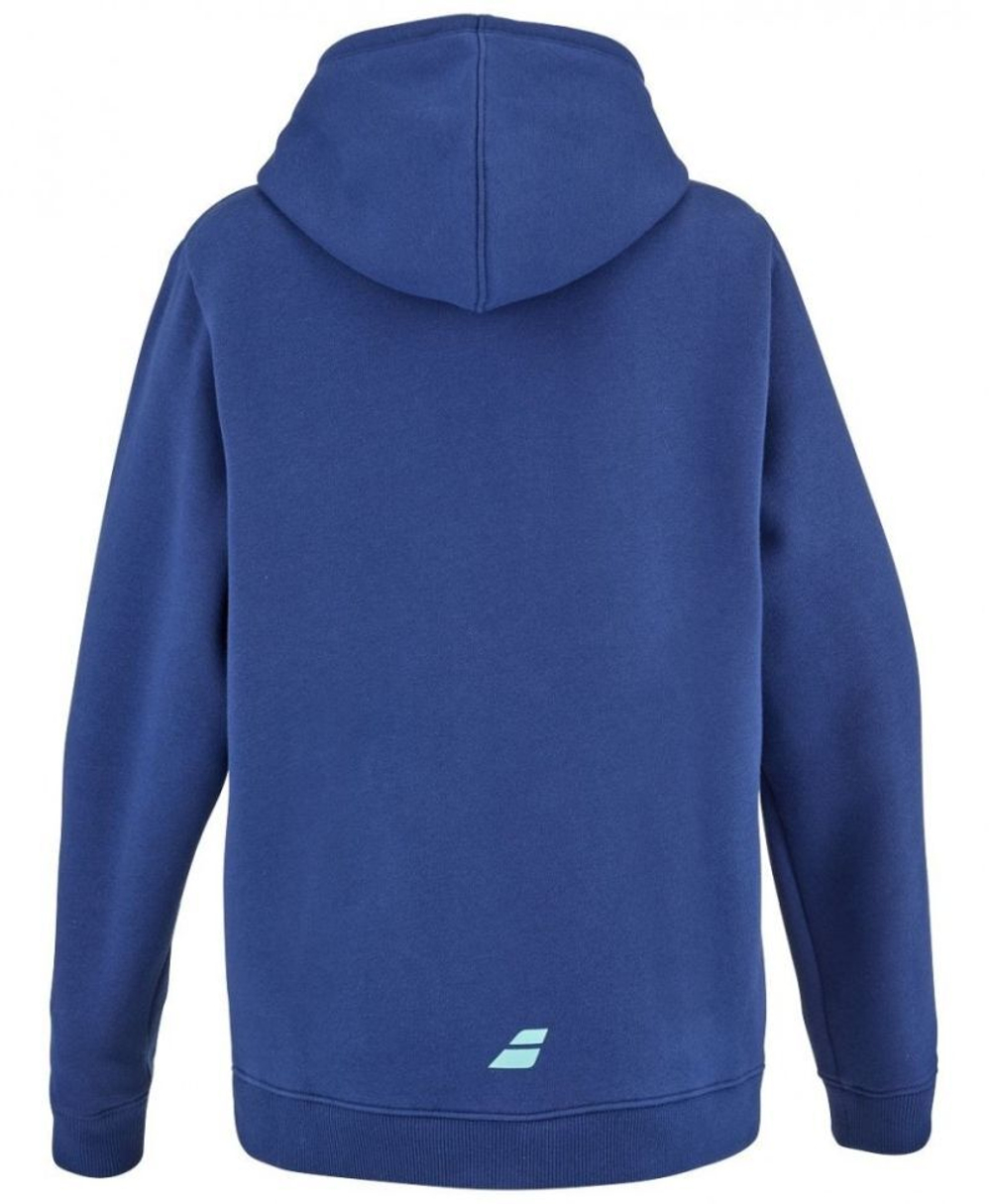 Детская теннисная толстовка Babolat Exercise Hood Sweat Jr - Blue