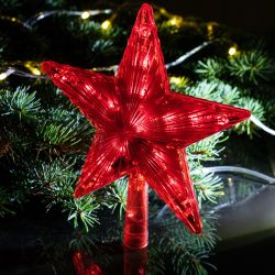 Светодиодная новогодняя фигура ЭРА ENGEV-02 елочная верхушка Звезда 21 см 220V | Фигуры