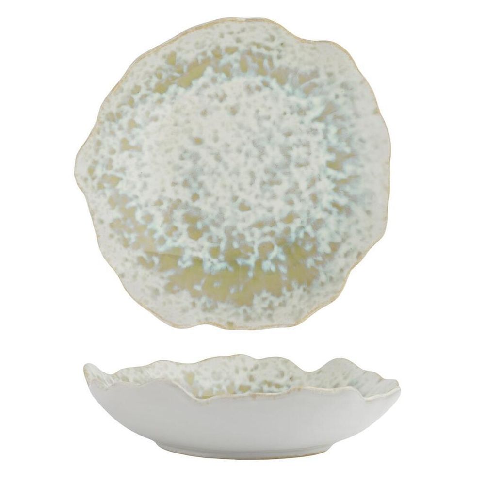 Салатник 500 мл d 22 см h5,5 см Crush Gray Spots Light Green Frutti di Mare P.L. [1]